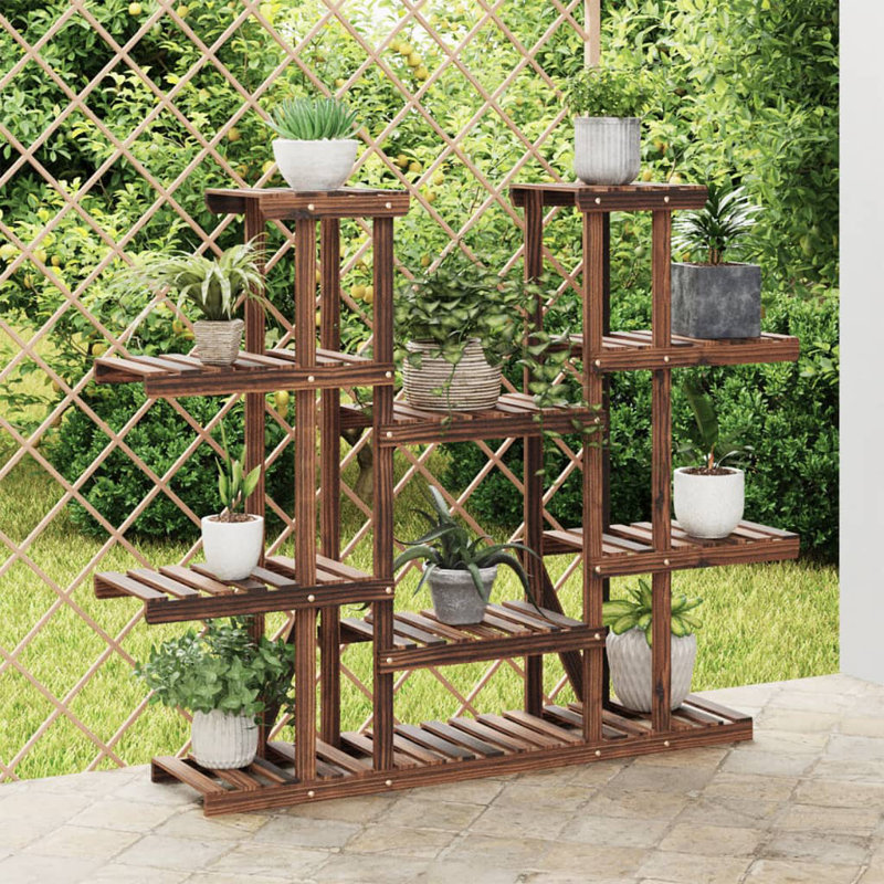 Svedin Plant Stand, Carbonized Brown