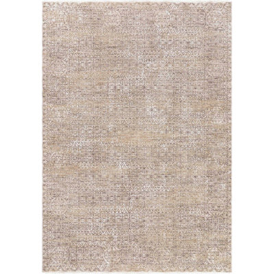 Bungalow Rose Escambia Echo Vintage Tribal Beige Globally Inspired Rug