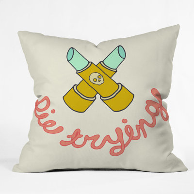 Wesley Bird Die Trying Throw Pillow
