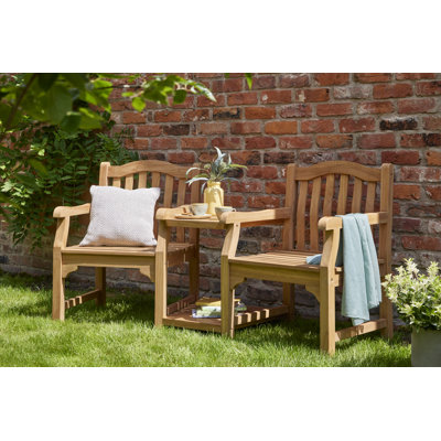 Kingsbury Solid Wood Teak Outdoor Bench