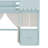 Light Blue Twin Loft Bed with Storage Shelf & Tent Curtain, Playhouse Style Design-1643609343-1643609340