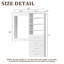 Système de garde-robe modulaire, conception polyvalente et personnalisable pour un rangement et une organisation efficaces-124865252