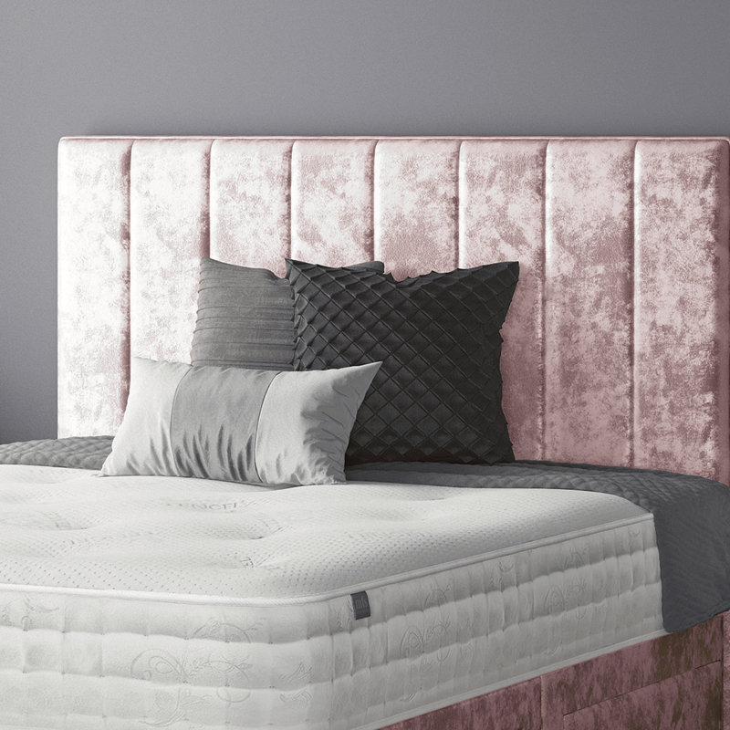 Hedley Upholstered Headboard, Double (4'6), Pink