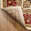 Tapis traditionnel ivoire Belliere Medallion Kashan-21350760