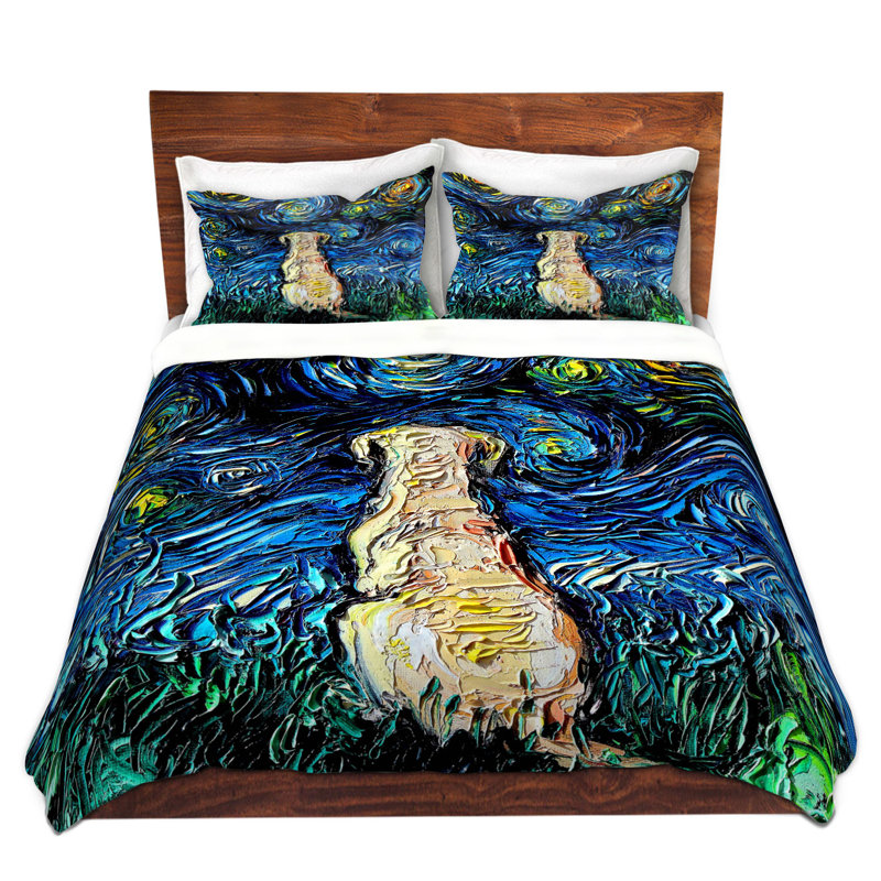 Ensembles de housses de couette DiaNoche en microfibre par Aja Ann - Labrador jaune