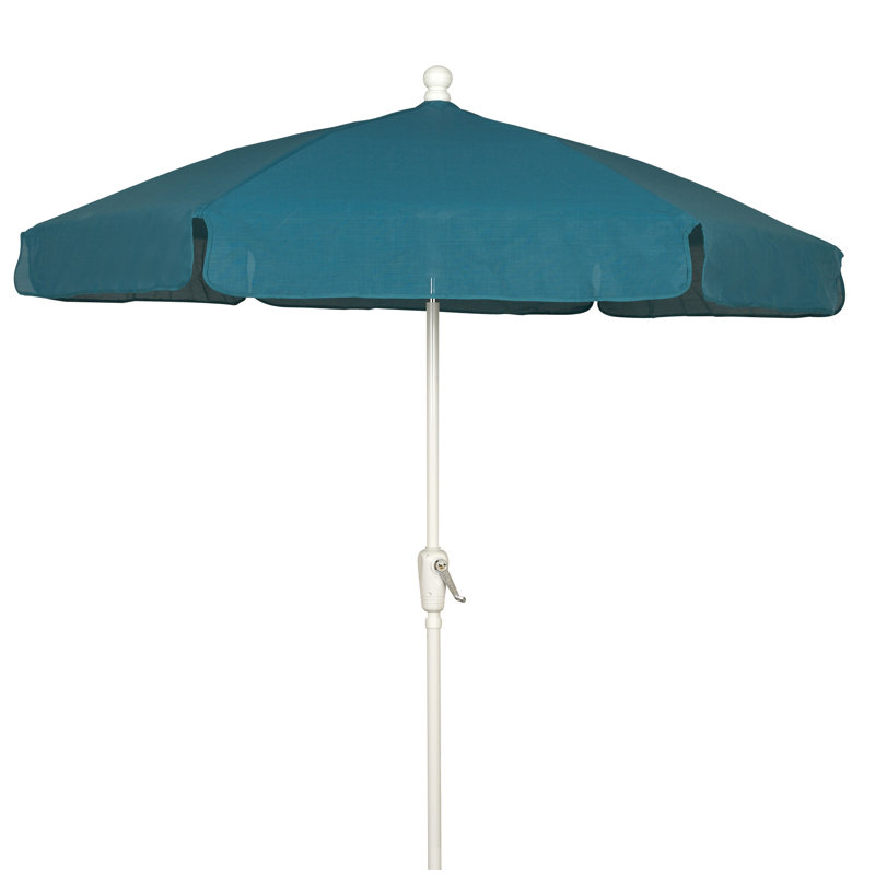 Leonard 89'' Market Umbrella, Teal, White