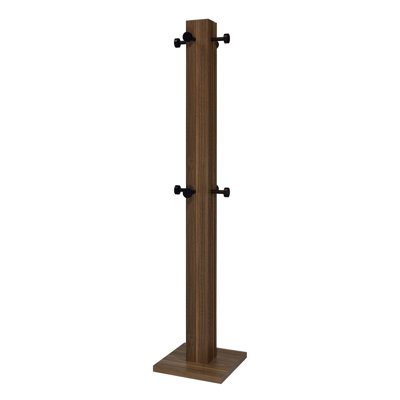 Rawlins Walnut Engineered Wood Coat Rack