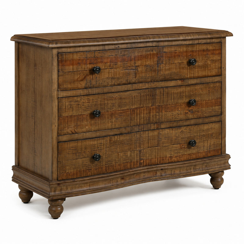 Curved Pine Chest