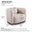Fauteuil demi-tonneau rembourré Boucle-422311063