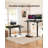 Adjustable Height Electric Standing Desk with Drawers for Home Office, Gaming Table with Storage Shelf & 4 Preset Heights-822786028-822786025