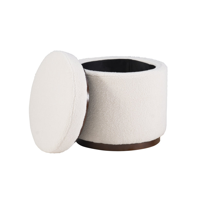 Repose-pieds en sherpa Thurleigh, Crème performance sherpa