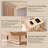 Abrianna 23.6" Modern End Table, 2-Tier Side Table with Charging Station & Open Storage Shelf, Curved Profile Design-1085690257-1085690259