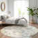 Premium Machine Washable Prisco Ivory Rug