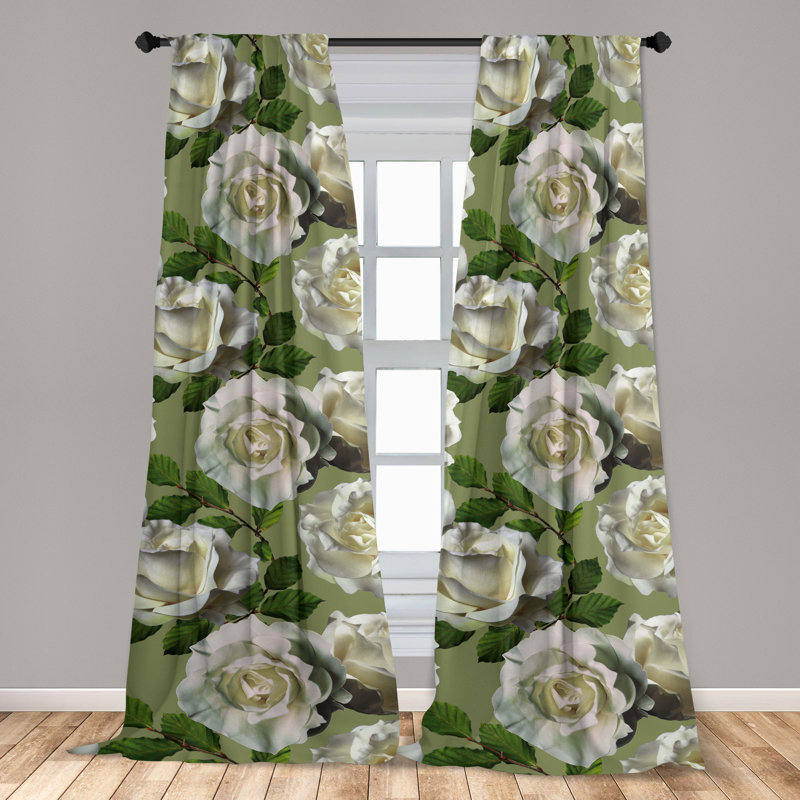Semi Sheer Curtain Pair, 56" W x 63" H