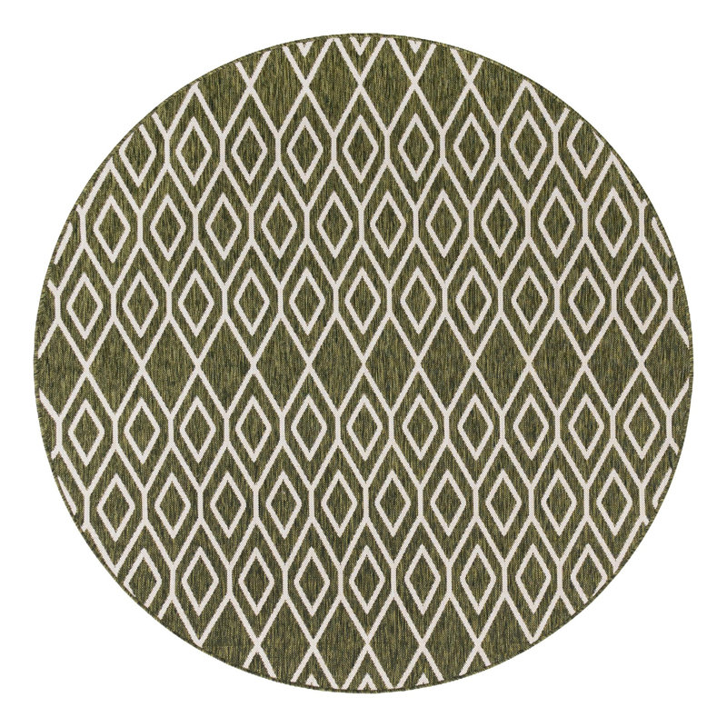 Turks and Caicos Indoor/Outdoor Rug, Round 6'7"