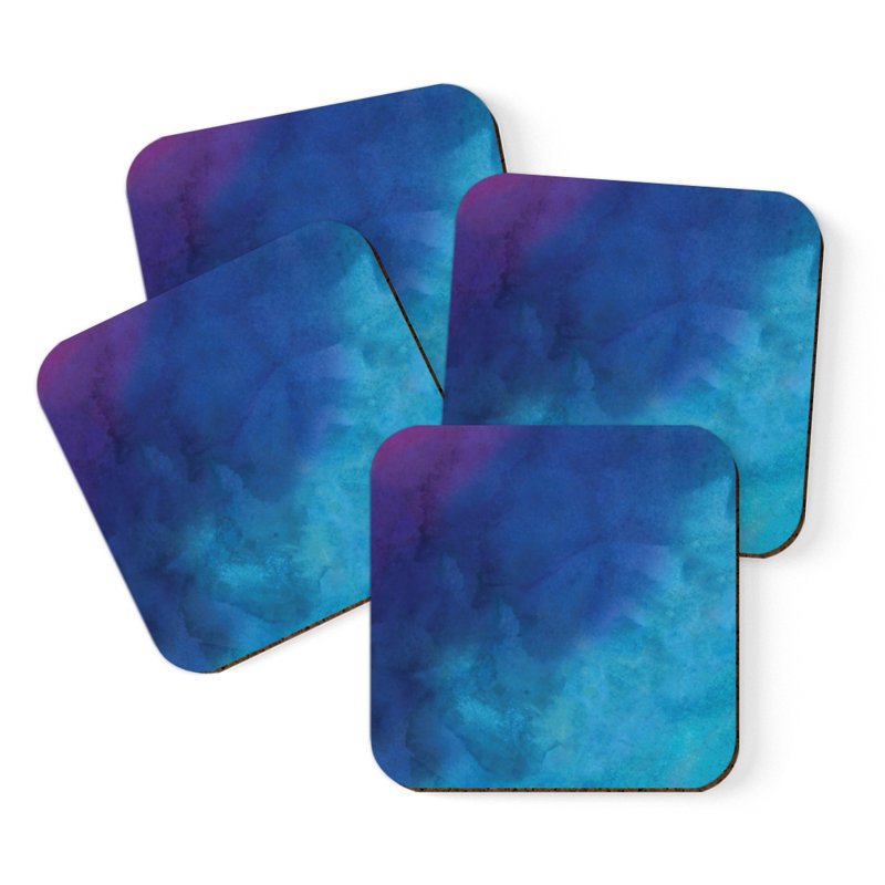 Cork Square 4 Piece Coaster Set