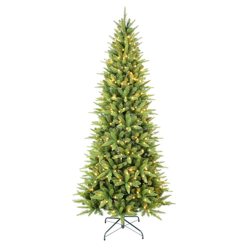 Arbre de Noël automatique PE / PVC avec support en métal, 7'