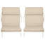 Coussin de chaise d'extérieur - Coussins de chaise d'extérieur à haut dossier 45 po x 21,5 po x 3 po pour meubles de patio, chaises berçantes, Adirondack ou repas - Coussins en tissu résistant à l'eau, à la décoloration et aux rayons UV avec attaches (brun clair)-599704168-751191961