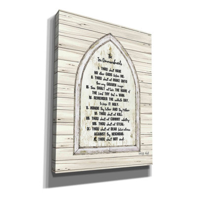 «Abbad Ten Commandments On Canvas» par Cindy Jacobs, reproduction