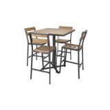 Asher Outdoor 5 - Piece Bar Height Dining Set