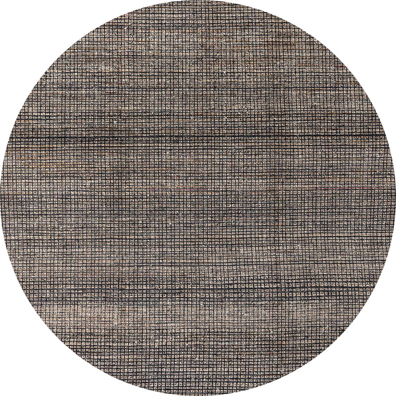 Plaid Indoor Rug, Round 6'