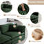 Canapé modulaire en chenille à assise profonde en nuage avec repose-pieds et 2 repose-pieds Latitude Run-620327806-620327802