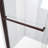 Duet Plus 56" - 60" W x 72" H Double Sliding Semi-Frameless Shower Door-61491968