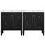 Ensemble de meuble-lavabo en bois massif Eshin-1256737333