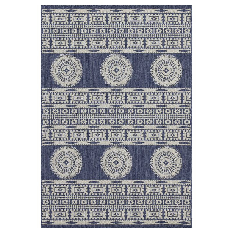 Pavillon de jardin bleu en acier 10 po X 10 pi 3 po Tapis intérieur / extérieur