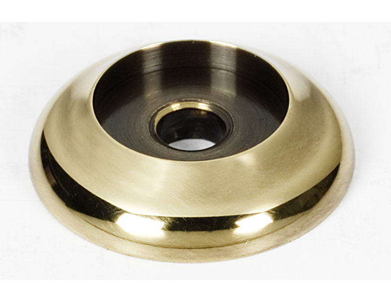 Metal Knob Backplate, Polished Antique