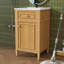 Meuble-lavabo de salle de bain avec lavabo, petite armoire de lavabo de salle de bain de 20 po avec 1 porte et 1 tiroir basculant, support de rangement et tablette réglable