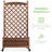 2 Robbie 48 in. Wood Planter Box & Diamond Lattice Trellis, with Drainage, Optional Wheels