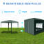 Pavillon de jardin d'extérieur robuste 10 pi x 10 pi, idéal pour les douches, les fêtes, les événements et les mariages-129983395