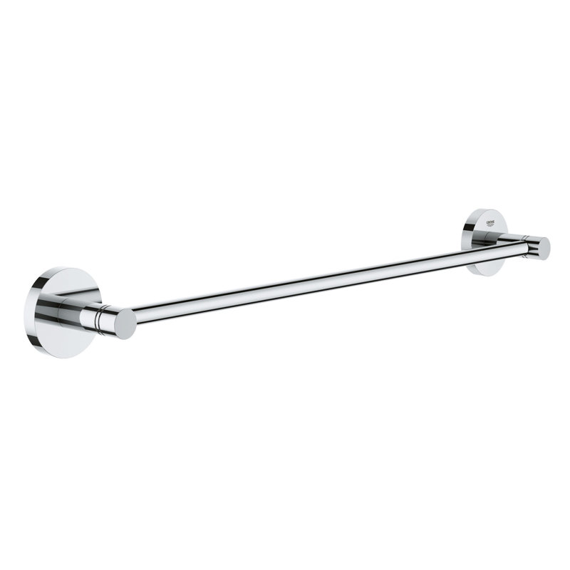 Barre à serviettes murale 19,8425 po Essentials, Chrome étoilé, H 2,36 po x L 18 po x P 2,13 po