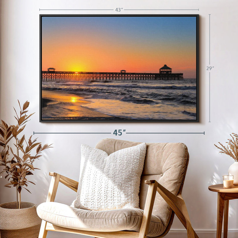 «Folly Beach», reproduction sur toile, H 29 po x l 43 po