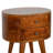 Chestnut Rounded Bedside Table