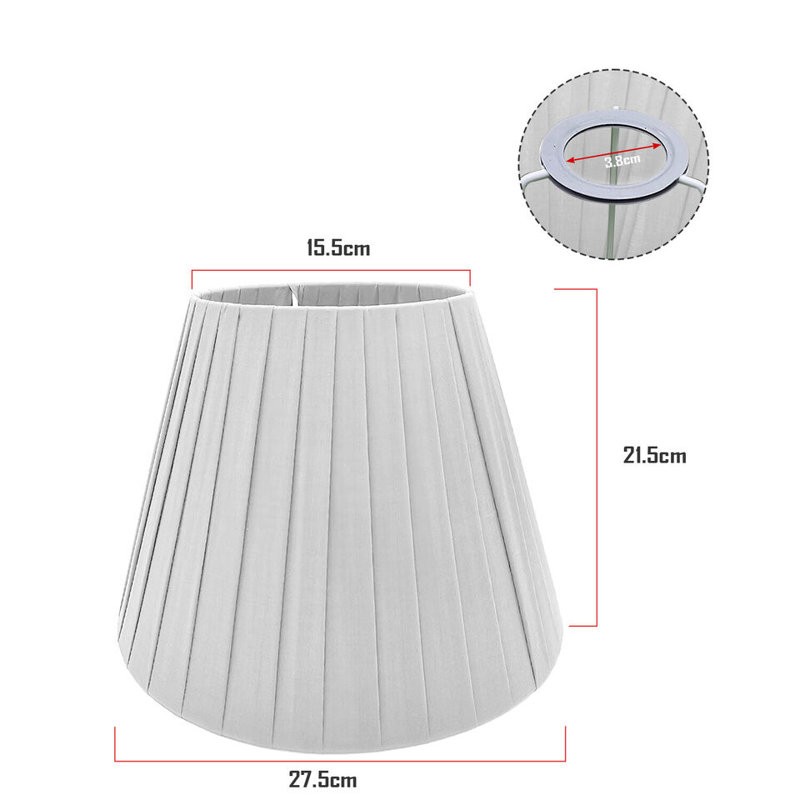 21.5cm H Linen Empire Lamp Shade ( Uno ), White