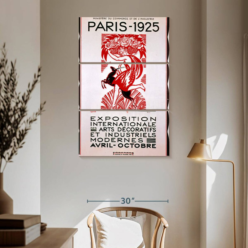 Exposition internationale Masam, Paris, 1925, H 65 po x l 42 po