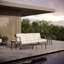Markoe 4-Piece Sofa, Coffee Table & End Tables Lounge Set - Carbon - Sunbrella Bliss Linen Cushions