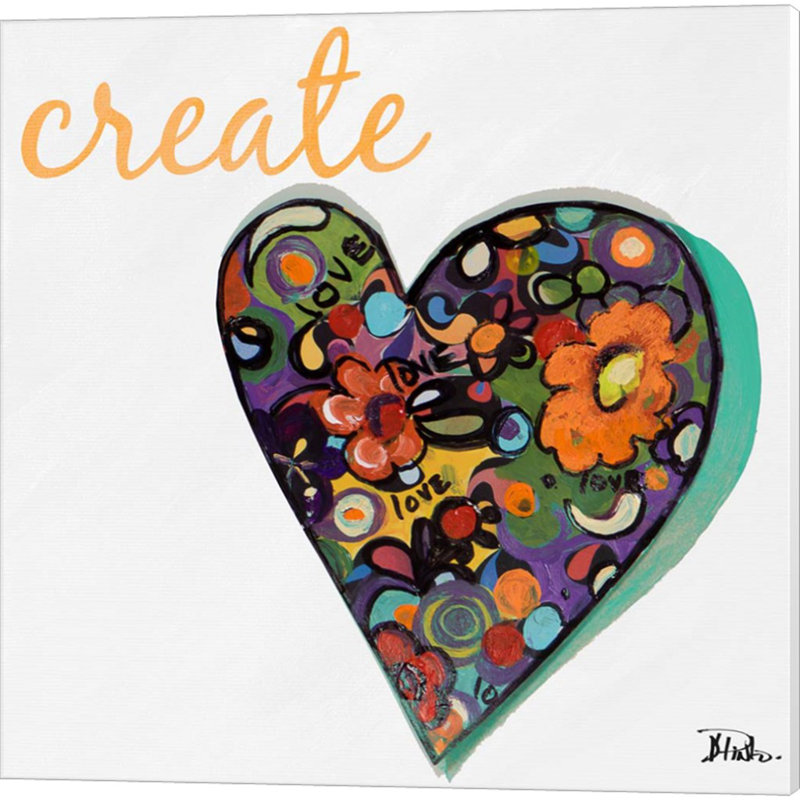 «Expressive Heart» par Patricia Pinto, art sur toile (ensemble de 2)