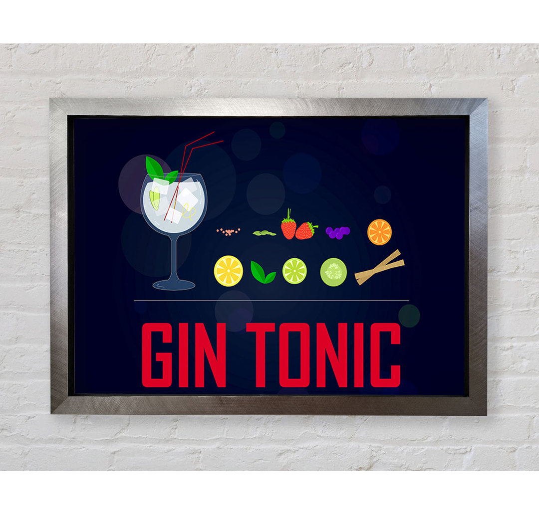 Gin And Tonic - Einzelne Bilderrahmen Kunstdrucke