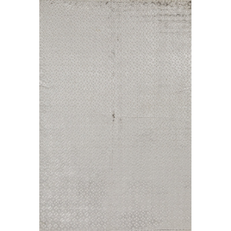 Geometric Area Rug in Gray, Rectangle 5'7" x 8'2"