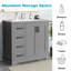 Meuble-lavabo 36 po avec lavabo en céramique-176707160-176707141