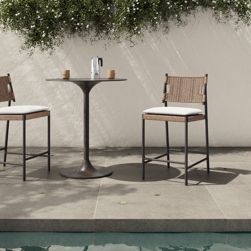 Miller Outdoor Bar Stool, 25.98"