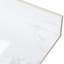 Dessus de meuble-lavabo de salle de bain 31 po x 22 po - Blanc pierre fritté avec lavabo en céramique, s'adapte à la plupart des armoires standard, installation facile par le dessous pour maintenir la beauté-1105672468