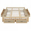 Lit plateforme spacieux avec 6 tiroirs pour les chambres modernes et classiques-92304757
