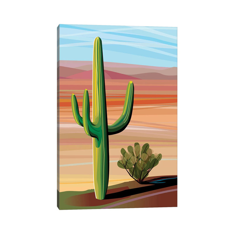 Sonora Desert Saguaro by Charles Harker - Wrapped Canvas Rectangle Print, 101.5cm H x 66cm W