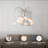 VidaLite Nimbus 12-Light Polished Nickle Chandelier With Snow White Glass Shades, Modern & Contemporary Style Pendant Chandelier Light, Adjustable Height, Sloped Ceiling Adaptable