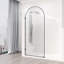 Arden 34" W x 78" H Fixed Shower Screen with 3/8" Glass
