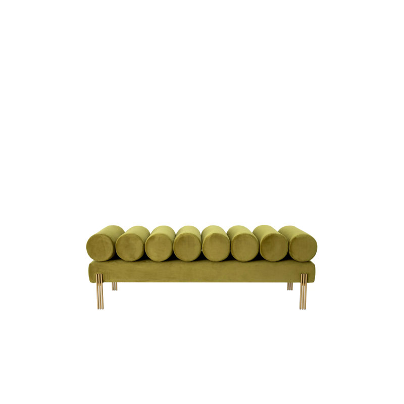 Oxley Upholstered Bench, Vintage Green